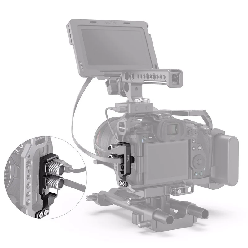 SmallRig HDMI und USB-C Cable Clamp für EOS R5 und R6 Cage 2981