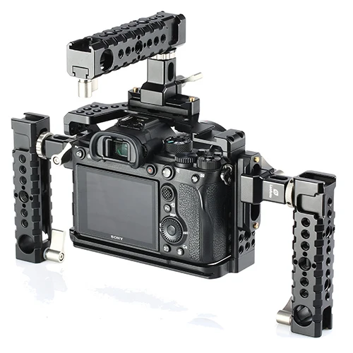 Leofoto Cage Handgriff mit 1/4" Befestigungslöchern
