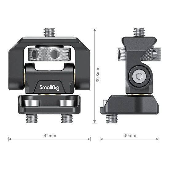 SmallRig drehbare und neigungsverstellbare Monitorhalterung mit Schraubenhalterung 2904