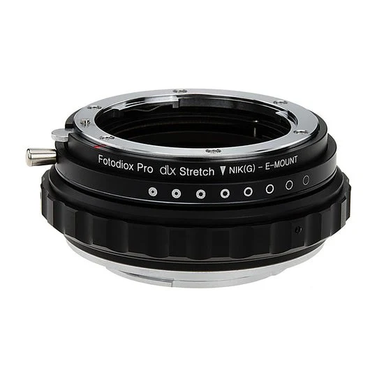 Fotodiox DLX Stretch Objektiv Mount Adapter Nikon Nikkor F Mount G-Type auf Sony E-Mount