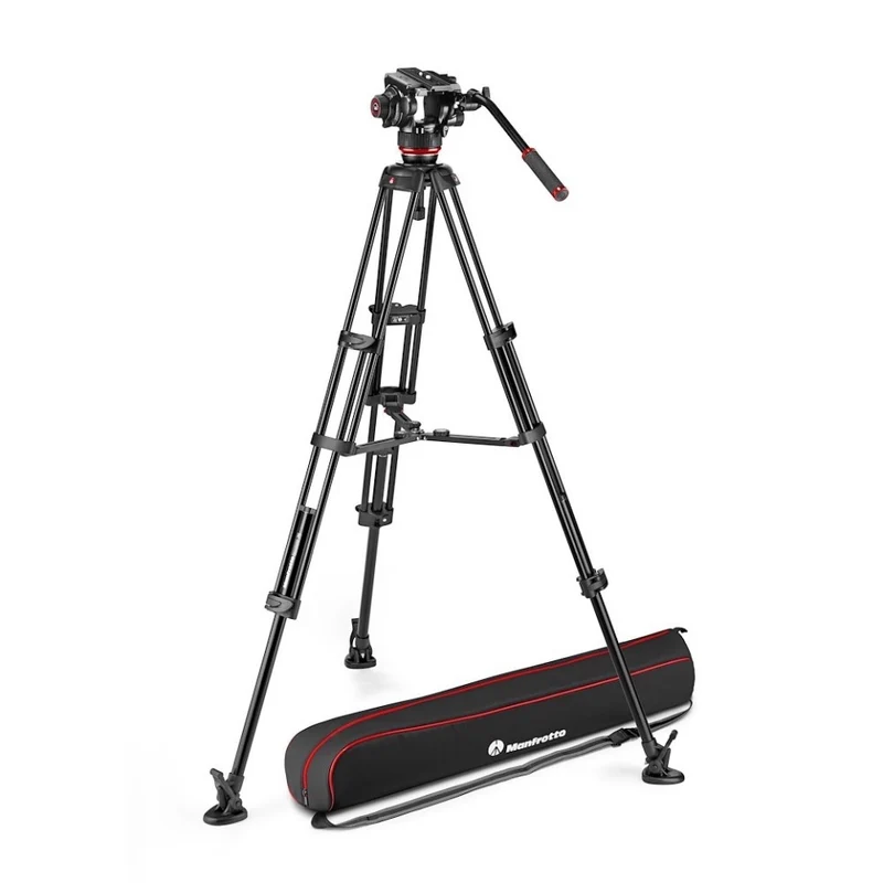 Manfrotto 504X & Fast Twin leg alu tripod