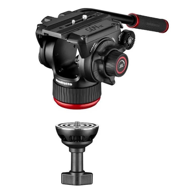 Manfrotto 504X & Fast Twin leg alu tripod