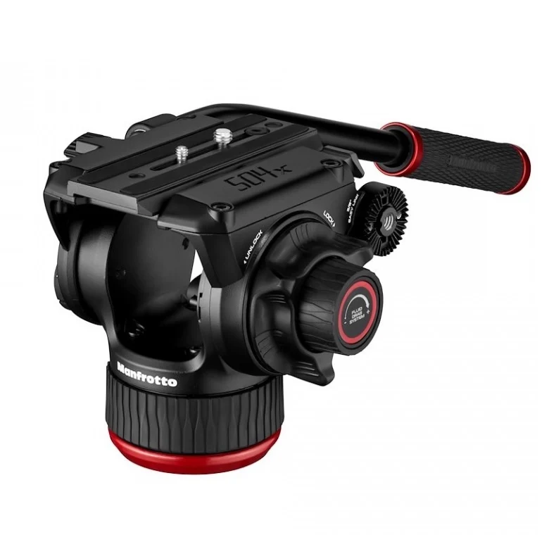 Manfrotto 504X & Fast Twin leg alu tripod