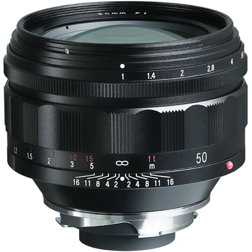Voigtländer Nokton 1.0/50mm aspherical VM black lens