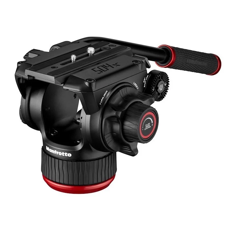 Manfrotto 504X & Carbon Fiber Twin Ground Spreader Dreibeinstativ