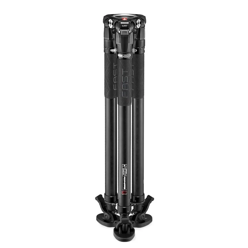 Manfrotto 504X & Carbon Fiber Twin Ground Spreader Dreibeinstativ