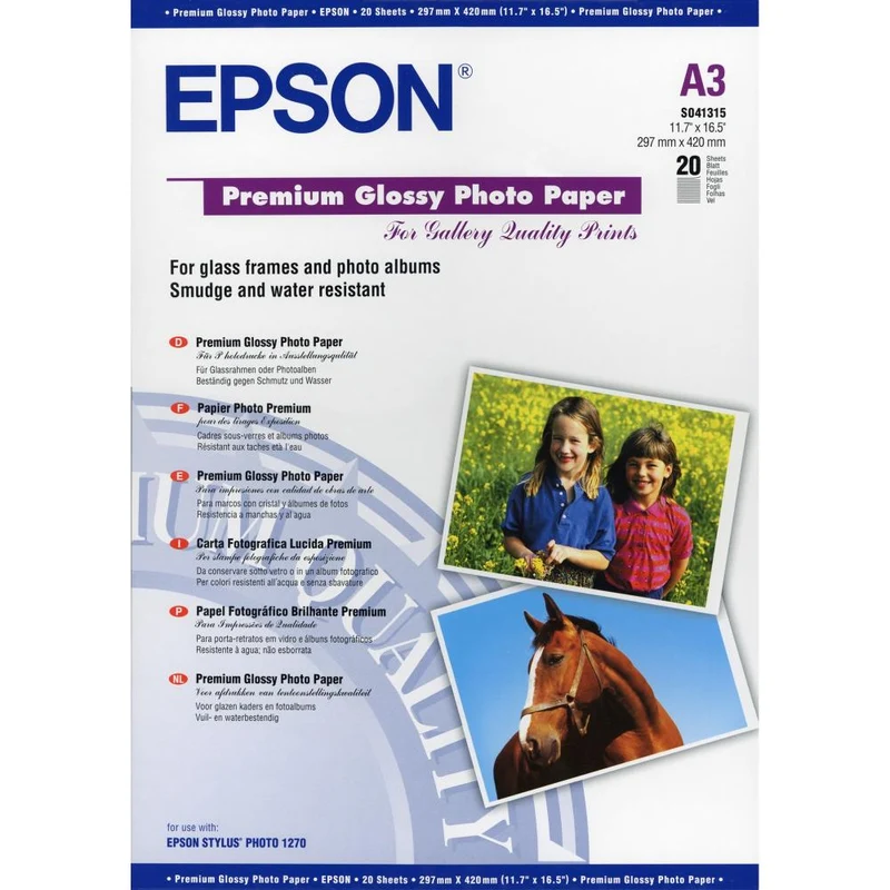 Epson S041315 A3 Premium Glossy 20 sheets