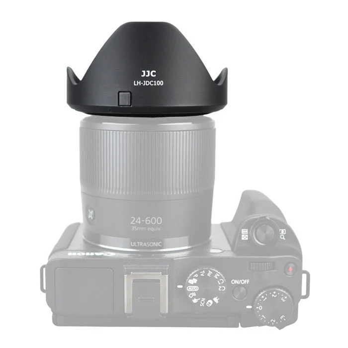 JJC LH-JDC100 lens hood (Canon LH-DC100 + Canon FA-DC67B filter adapter ring)