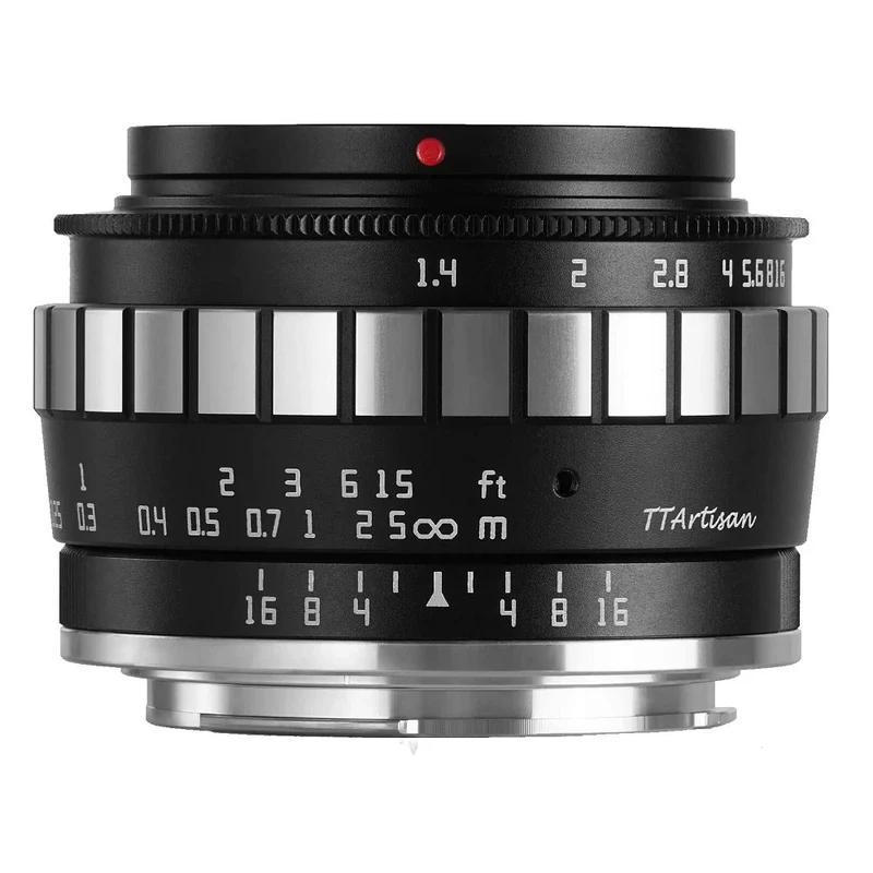TTArtisan APS-C 23mm f/1.4 Fuji X-mount Black+Silver