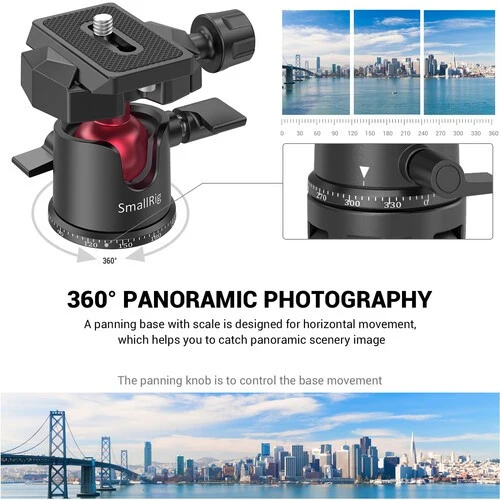 SmallRig 2664 TableTop Mini Tripod with Panoramic Ball Head