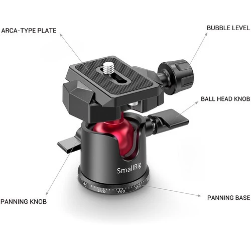 SmallRig 2664 TableTop Mini Tripod with Panoramic Ball Head