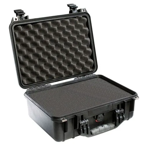 Peli 1450 Schwarz mit Schaumstoff