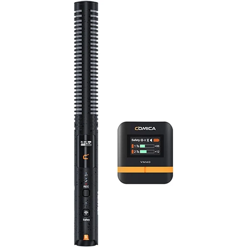 Comica VM40COMBO Wireless shotgun microphone Dual Channel+32GB onboard rec.