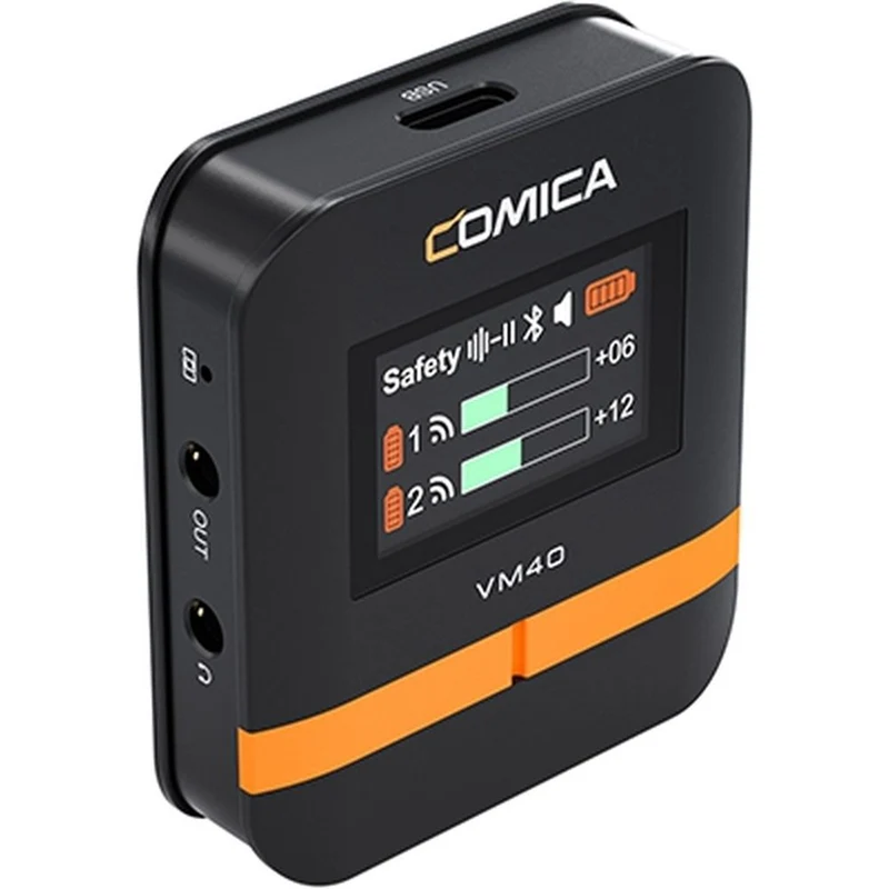 Comica VM40COMBO Wireless shotgun microphone Dual Channel+32GB onboard rec.