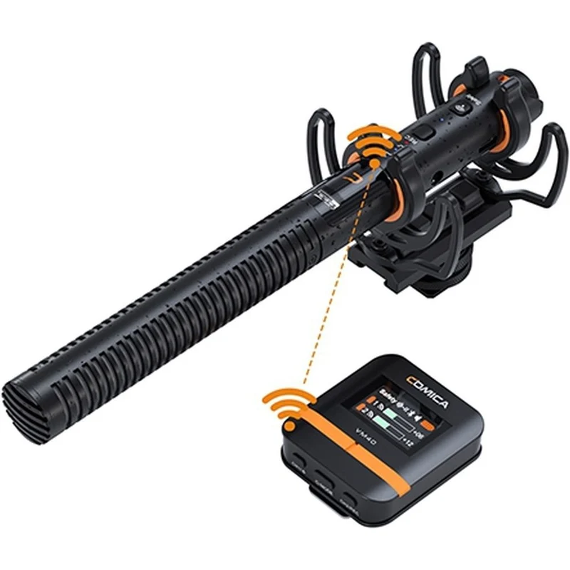 Comica CVM-VM40 Wireless shotgun microphone + 32GB onboard rec.