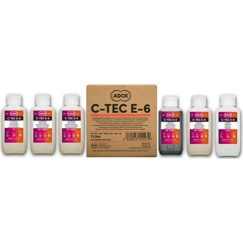 Adox C-tec E-6 3-bath kit for 12 films