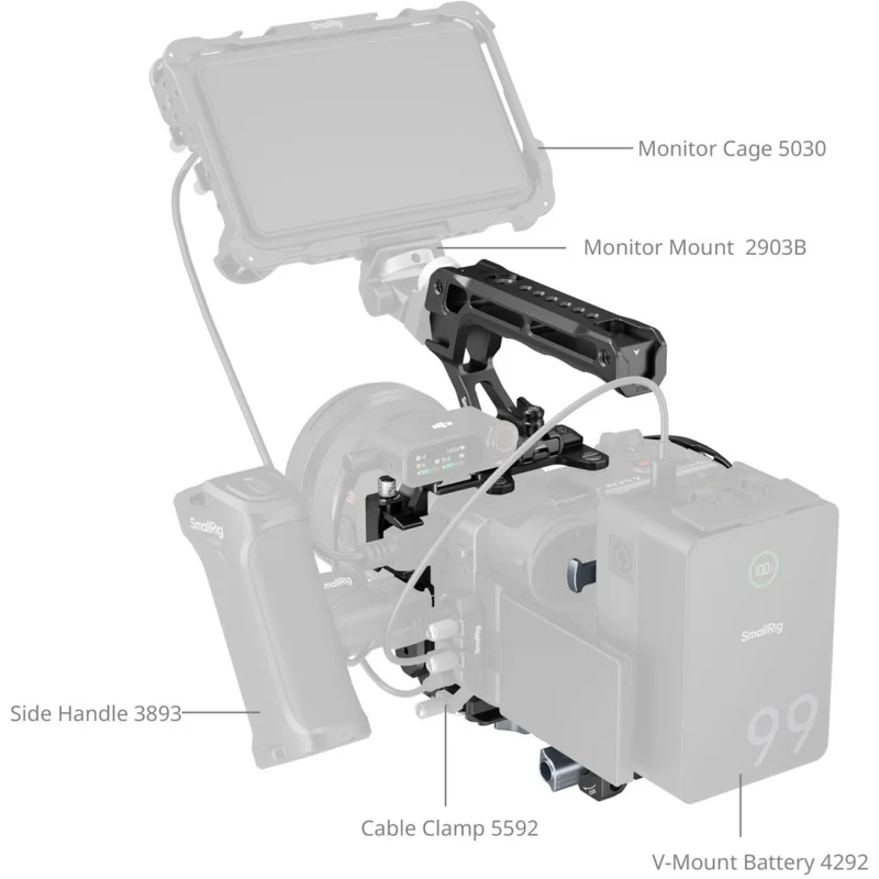 SmallRig 5590 Advanced Cage Kit with Battery Plate for Sony FX2