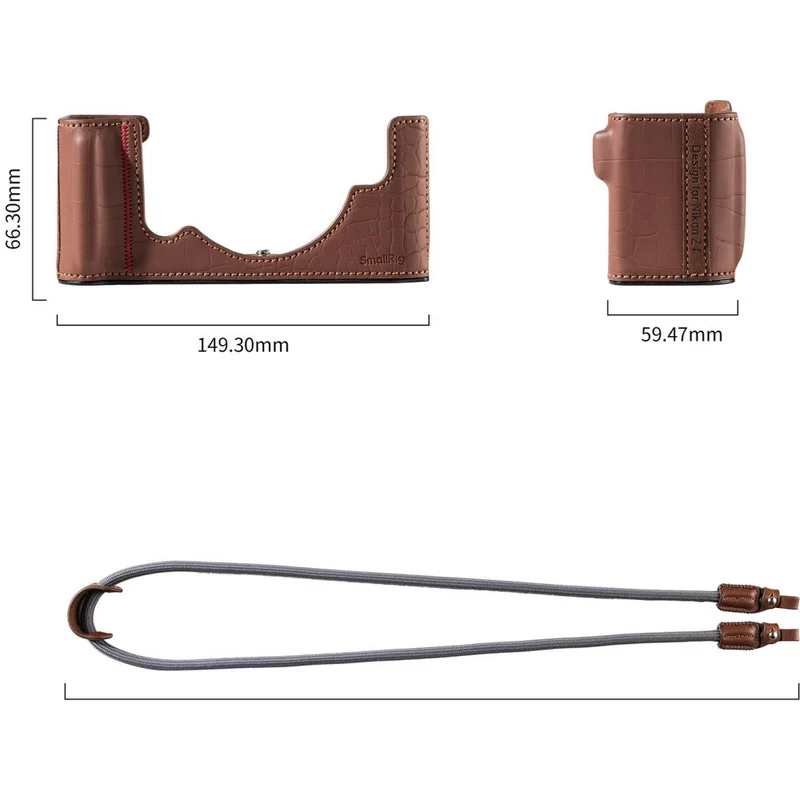 SmallRig 5096 Leather Case Kit for Nikon Z f (brown)