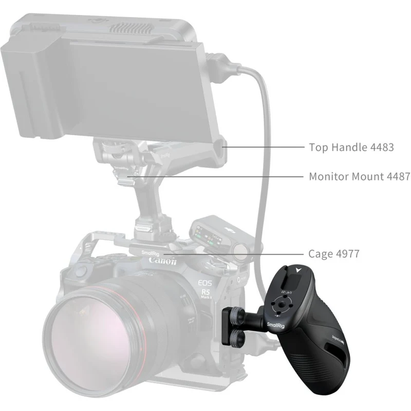 SmallRig 5194 Rotating Side Handle with 1/4"-20 Screws