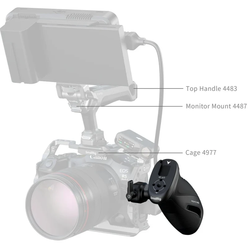 SmallRig 5160 Rotating Side Handle with NATO Clamp