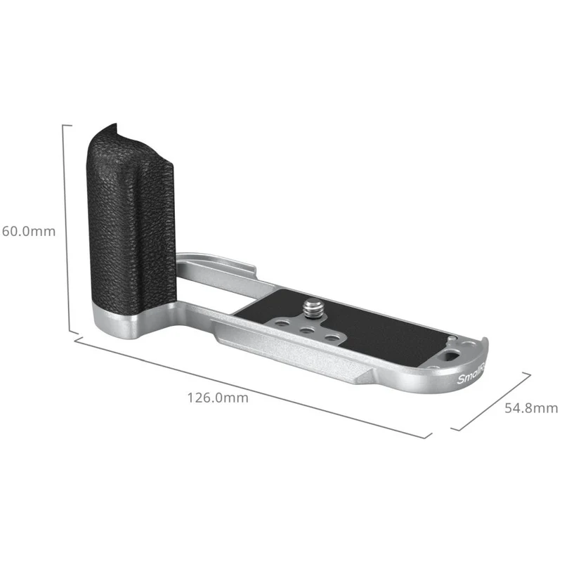 SmallRig 4713C L-förmige Montageplatte mit Silikongriff für FUJIFILM X-T50, silber
