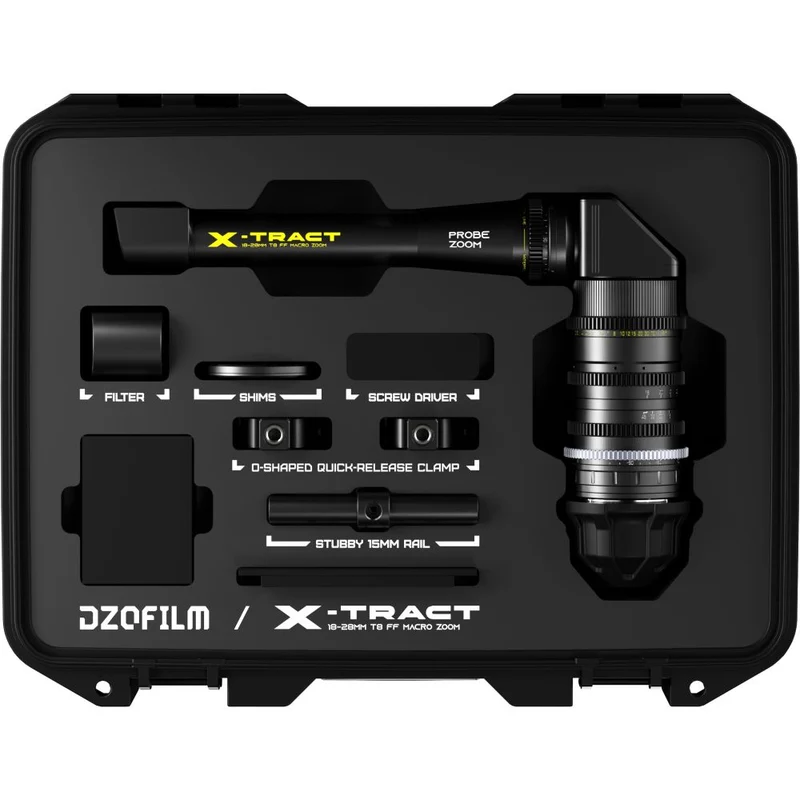 DZOFilm X-tract 18–28mm 360 Grad T8 FF Peri Probe Makro-Zoomobjektiv PL-Halterung (Meter)