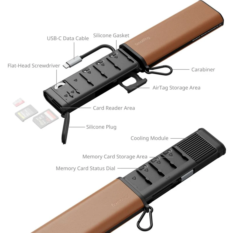 SmallRig 4532 Multifunctional Card reader & Storage Case (CFexpress Type B)