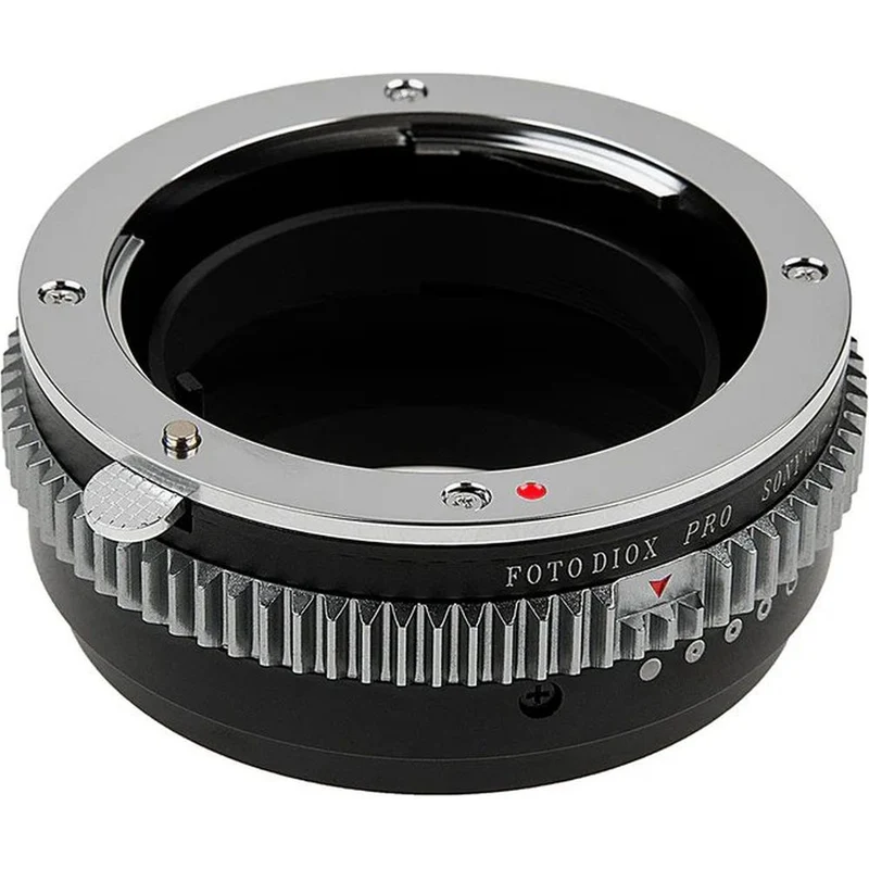 Fotodiox Pro Lens Mount adapter - Sony Alpha A-Mount DSLR Lens to Sony Alpha E-Mount Mirrorless Camera Body with Built-In Aperture Control Dial