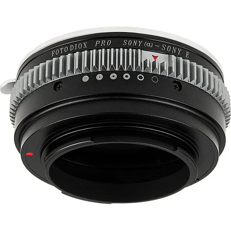 Fotodiox Pro Lens Mount adapter - Sony Alpha A-Mount DSLR Lens to Sony Alpha E-Mount Mirrorless Camera Body with Built-In Aperture Control Dial