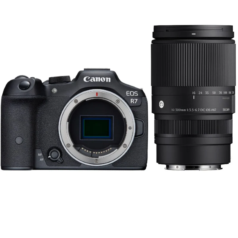 Canon EOS R7 Mirrorless Camera + Sigma 16-300mm f/3.5-6.7 DC OS