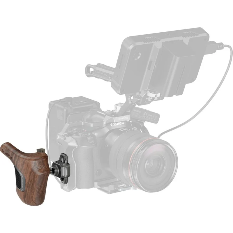 SmallRig 5192 "ImageGrip" Series Wooden Handle with NATO Clamp (Right Side)