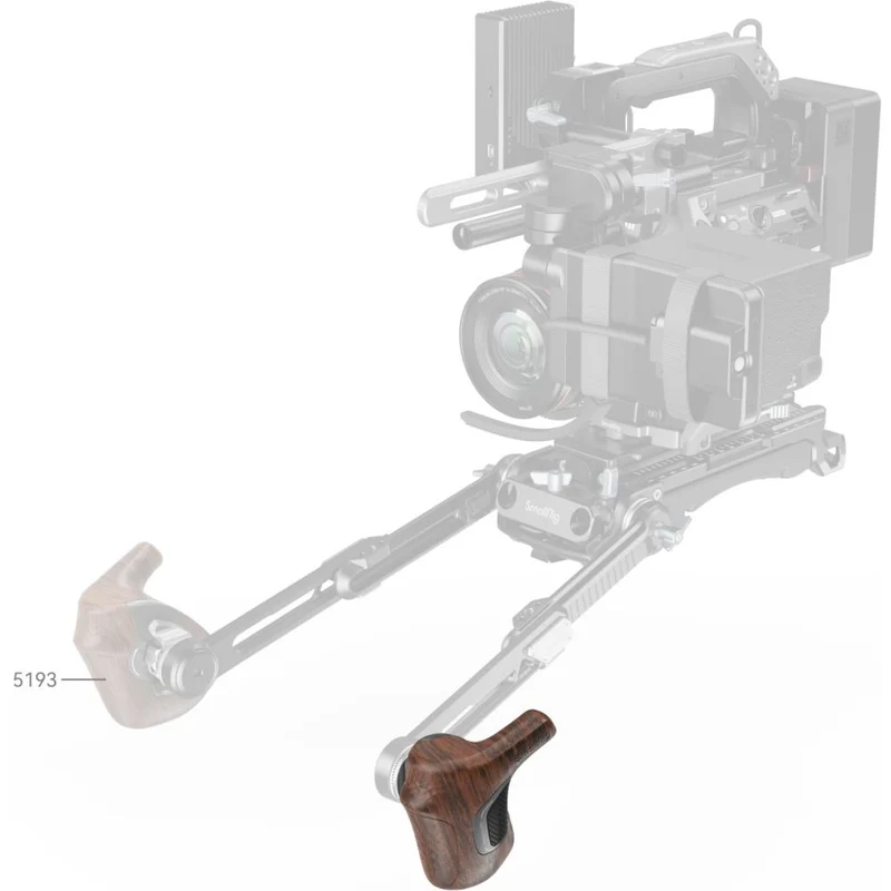 SmallRig 5162 "ImageGrip" Series Wooden Handle with ARRI Rosette (Left Side)