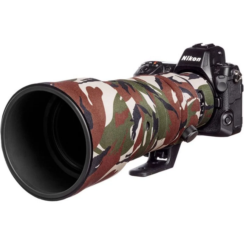 easyCover Objektivabdeckung Eiche für Nikon Z 400mm f/4.5 VR S Grün-Camouflage