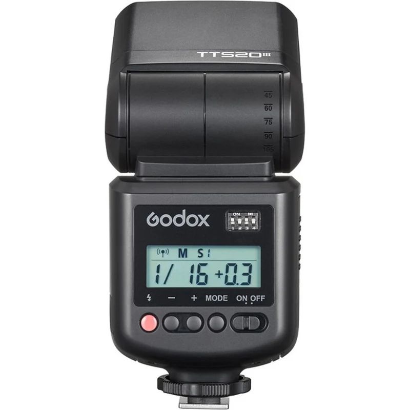 Godox TT520III Kamerablitz mit LCD-Bildschirm