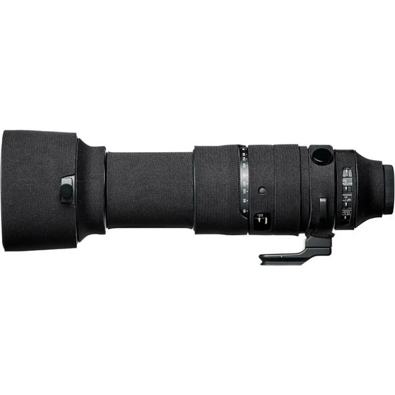 easyCover Objektivabdeckung Eiche für Sigma 60-600mm f/4.5-6.3 DG OS HSM | S (Sony E / Leica L) Schwarz
