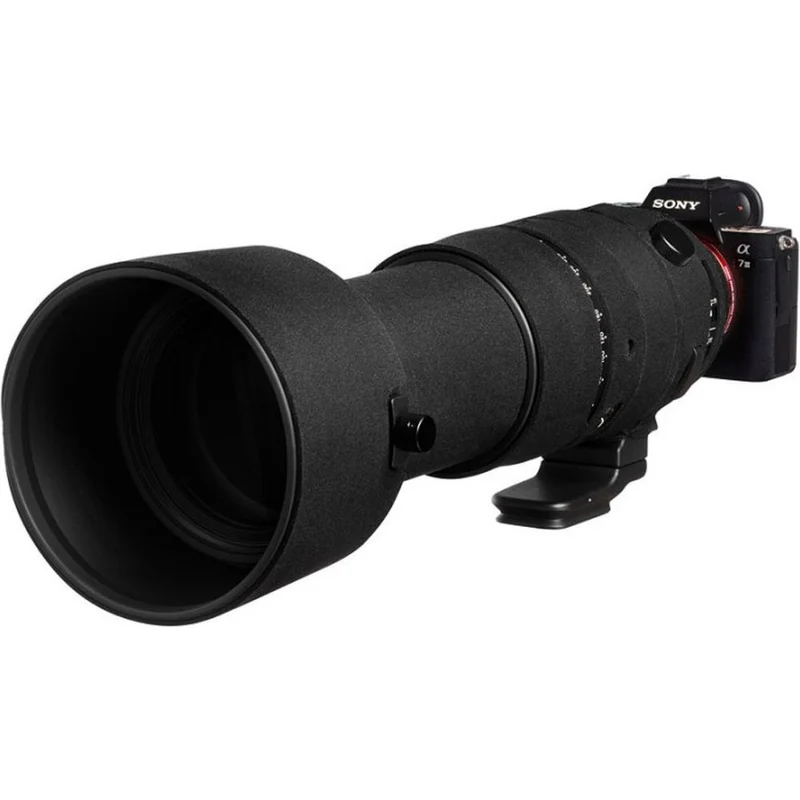 easyCover Objektivabdeckung Eiche für Sigma 60-600mm f/4.5-6.3 DG OS HSM | S (Sony E / Leica L) Schwarz