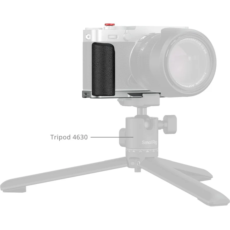 SmallRig 5447 L-Shaped Mount Plate with Silicone Handle for Fujifilm X-E5, silver