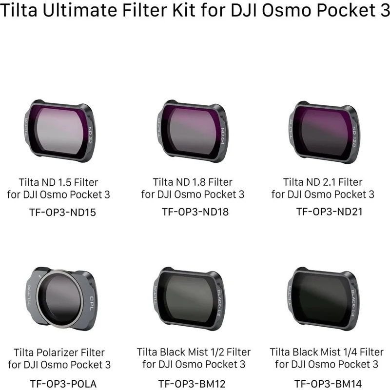 Tilta Ultimate Filter Kit für DJI Osmo Pocket 3