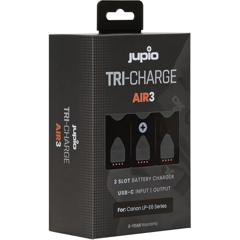Jupio Tri-Charge AIR3 Canon LP-E6 Serie
