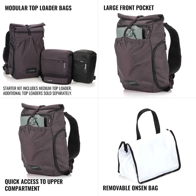 Shimoda Backpack Side Lite 22 Starter Kit - black/white - 520-371