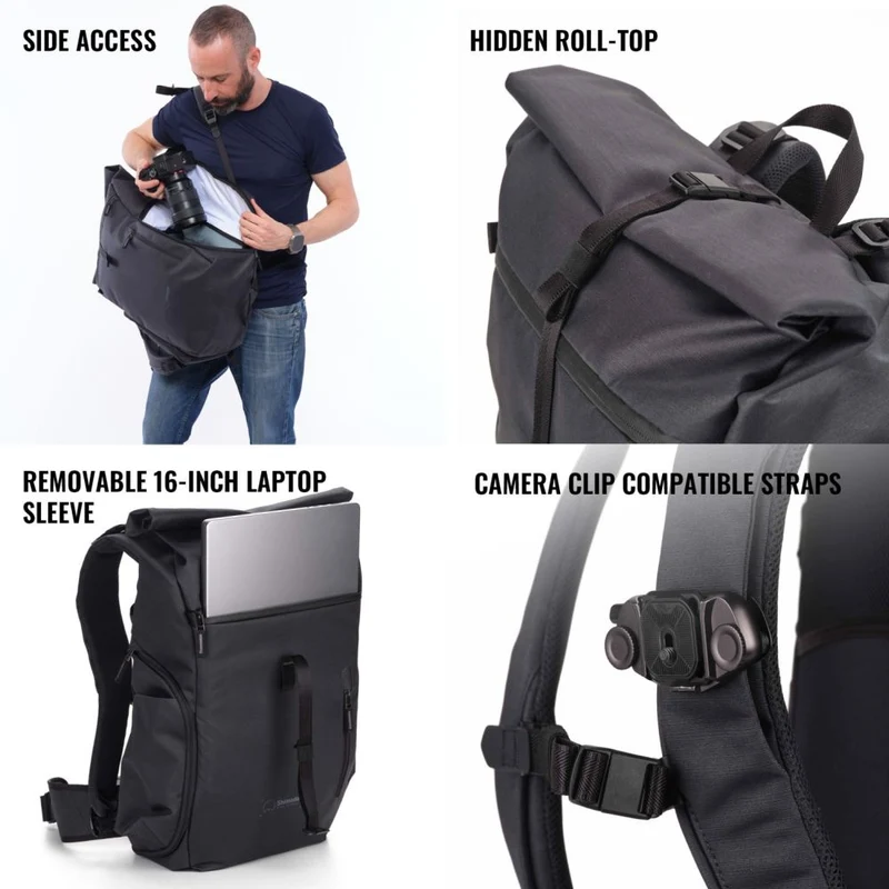 Shimoda Rucksack Side Street 28 Starterset - anthrazit - 520-382