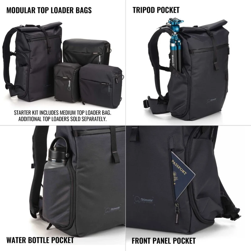 Shimoda Rucksack Side Street 28 Starterset - anthrazit - 520-382