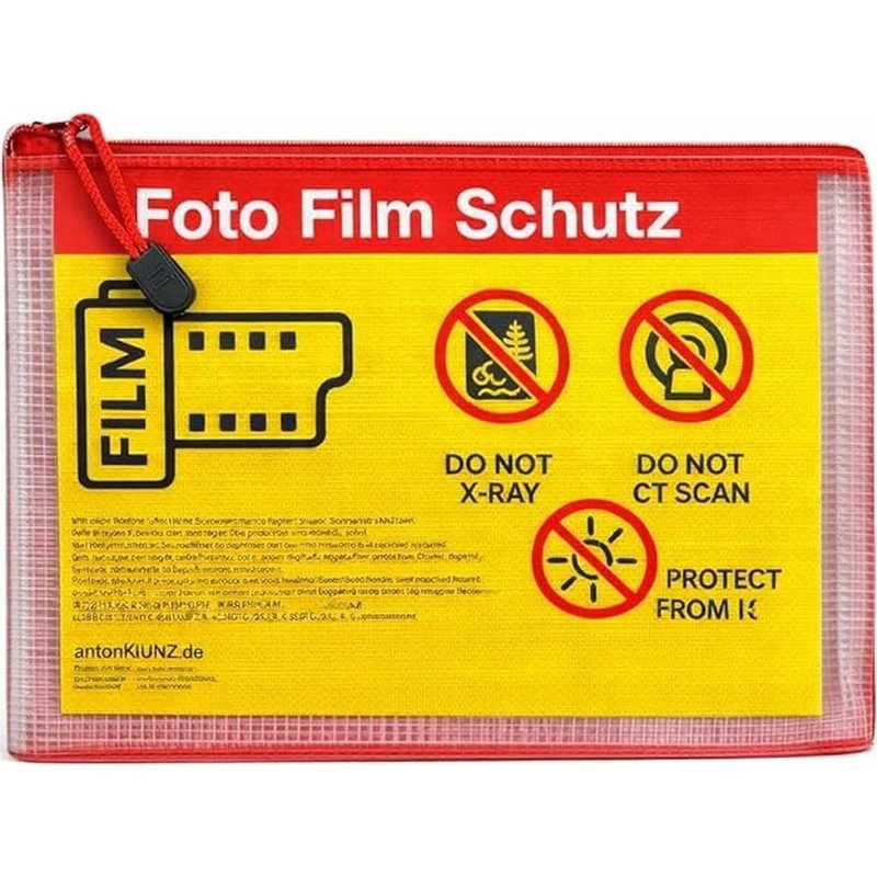 Domke Filmguard Foto-Filmschutz A5 Tasche für 10 x 35mm / 120 Film 4er-Pack - Blau, Grün, Rot, Gelb