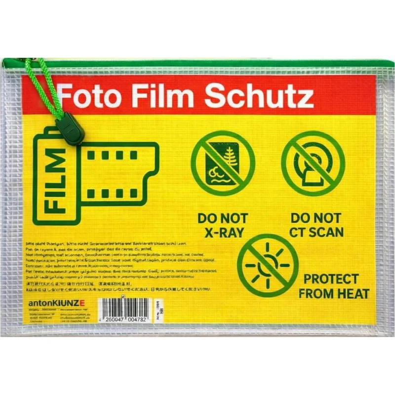 Domke Filmguard Foto-Filmschutz A5 Tasche für 10 x 35mm / 120 Film 4er-Pack - Blau, Grün, Rot, Gelb