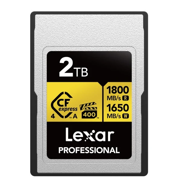 Lexar Pro Gold 2TB 4.0 CFexpress Type A VPG400 - R1800/W1650 MB/s