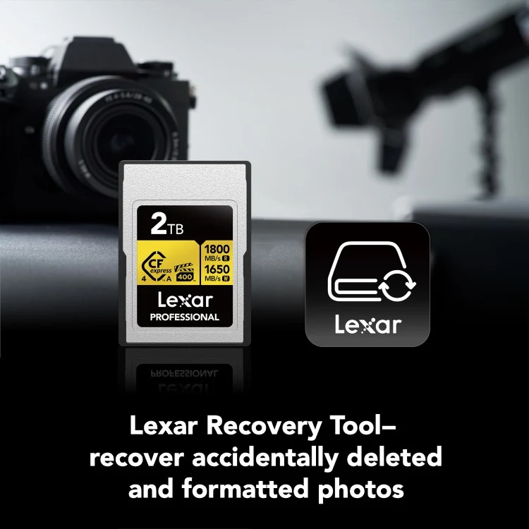 Lexar Pro Gold 2TB 4.0 CFexpress Type A VPG400 - R1800/W1650 MB/s