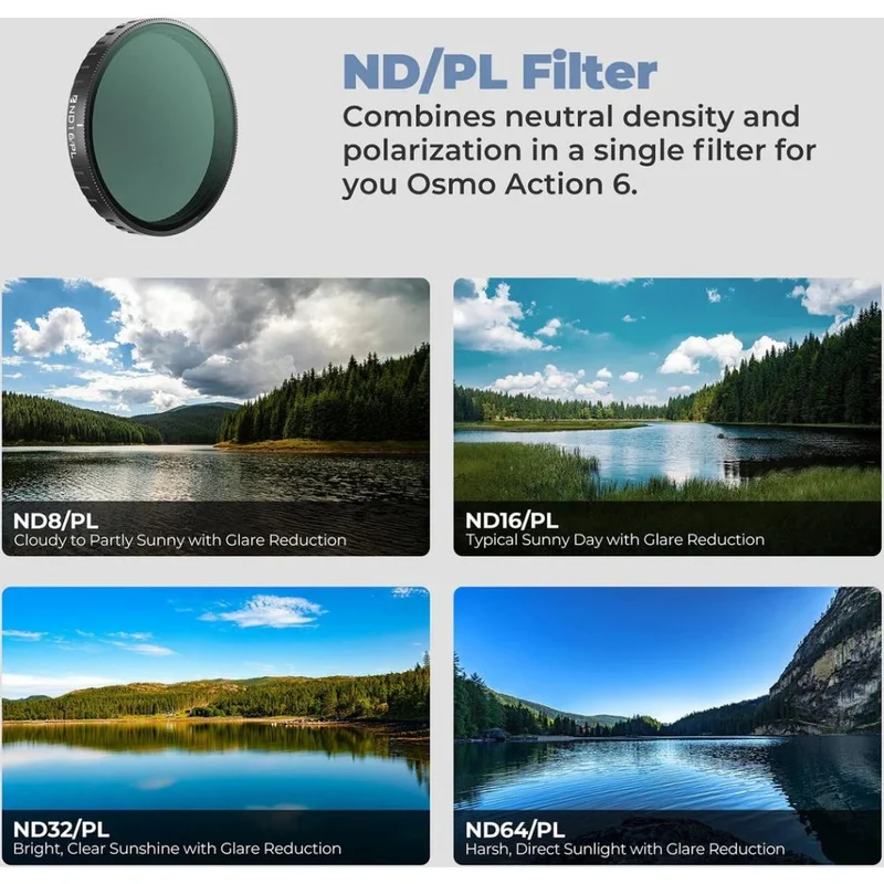 Freewell DJI Osmo Action 6 Filter - Mega Kit - 12er-Pack