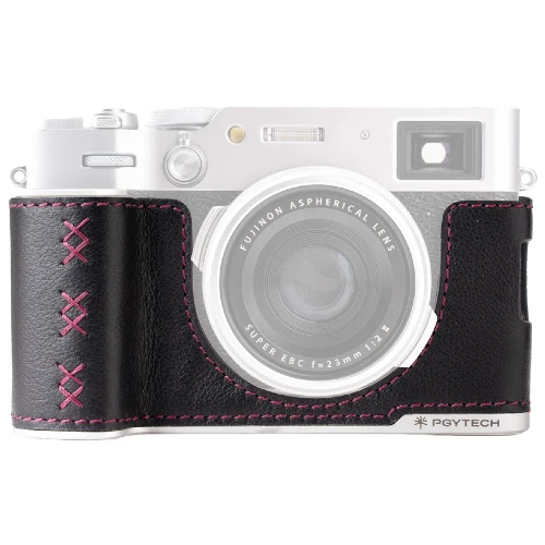 PGYTECH Leather Camera Case for Fujifilm X100VI – Midnight Back
