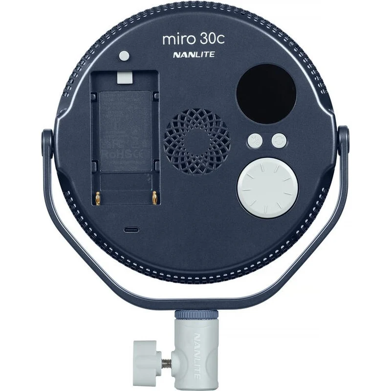 Nanlite Miro 30c LED Full-color Round Panel Light (midnight blue)