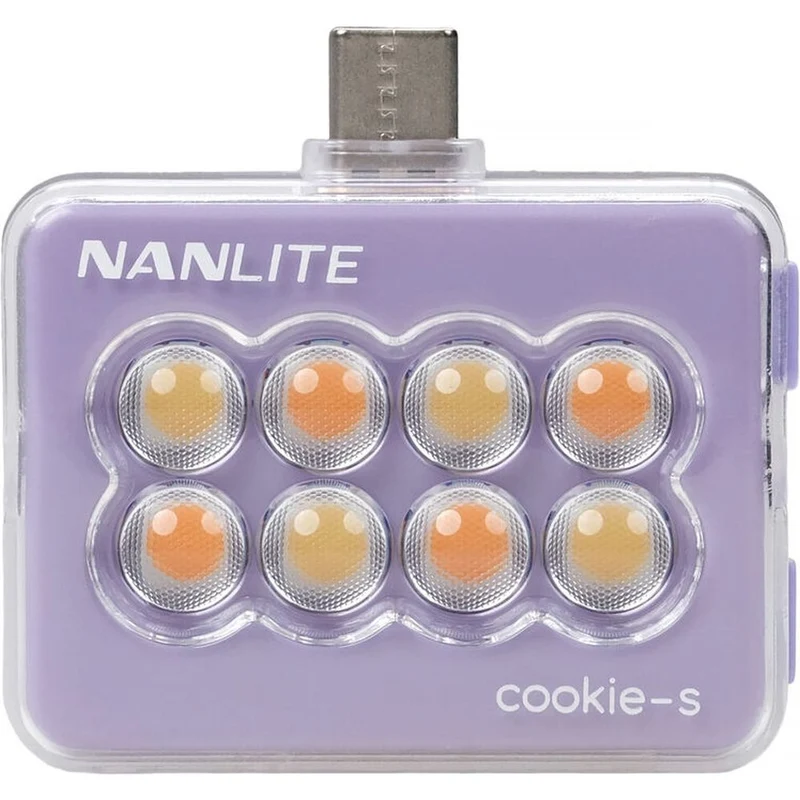 Nanlite Cookie-S LED-Minileuchte (Lavendel)